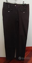 PANTALONI DONNA FAY TG 42 MARRONI