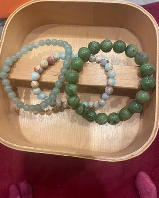 Set bracciali in pietre naturali vere