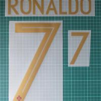 Nameset #7 RONALDO CR7 oro maglia Portogallo