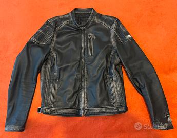 Giacca tipo moto VERA PELLE con protezioni tg 54