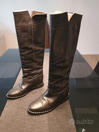 Stivale donna vera pelle nero  n.36 " Via Roma 15"