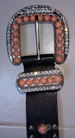 Cintura donna "CAMOMILLA"con borchie e strass