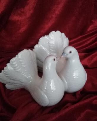 coppia colombe porcellana Lladro