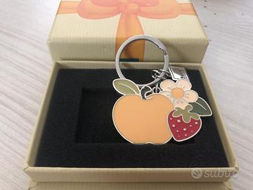 portachiavi acciaio fiore e frutta Thun