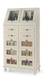 Dispensa pastiera bianca con decori