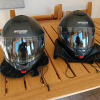 Casco semi integrale con doppia visiera