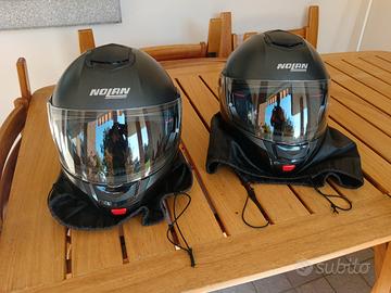 Casco semi integrale con doppia visiera