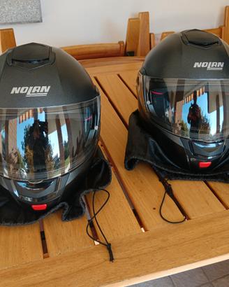 Casco semi integrale con doppia visiera