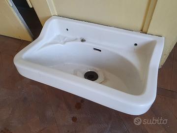 Lavamani mini lavandino sospeso 43×27 cm ceramica