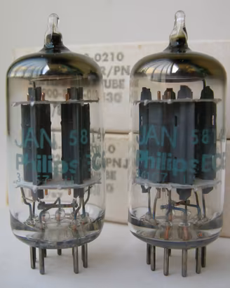 5814A /12AU7 JAN Philips ECG coppia NOS