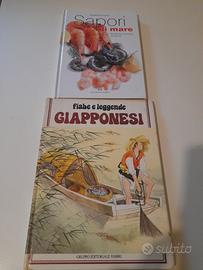 libri fiabe giapponesi e uno di cucina di pesce