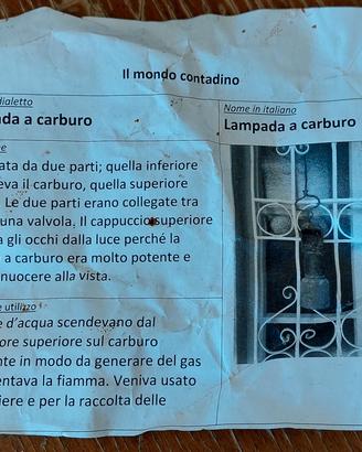 Lampada a carburo