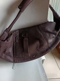 borsa Hobo Mandarina duck marrone pelle