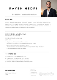 Autista Patente CE + CQC Merci - Disponibilità Im