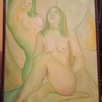 Dipinto olio su tela rigida Claudio Tolino