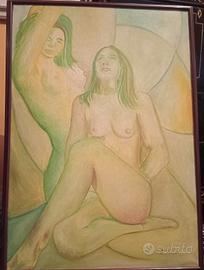 Dipinto olio su tela rigida Claudio Tolino