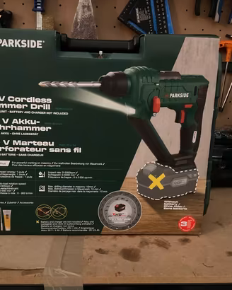 Parkside trapano avvitatore percussione nuovo 20v 