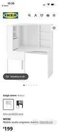 Scrivania ikea angolare