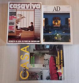 3 Riviste Anni 80/90 AD, Casaviva e Gioia Casa