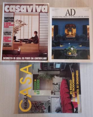 3 Riviste Anni 80/90 AD, Casaviva e Gioia Casa