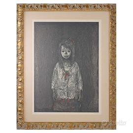 Xavier Bueno “Bambina con vestito rosso”