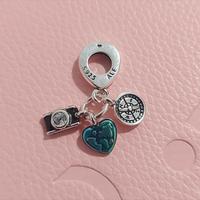 Pandora Charm Fotocamera Cuore e Bussola 792703C01
