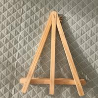 Cavalletto piccolo porta tela in legno