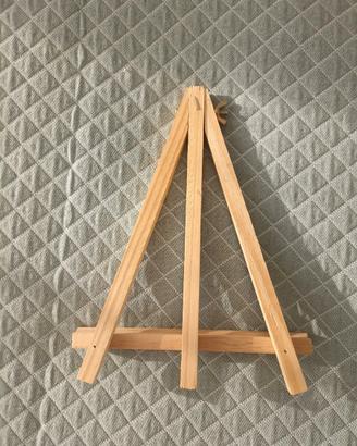 Cavalletto piccolo porta tela in legno