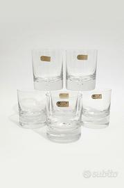Vintage '60 Bicchieri Whisky Cristallo Firmati