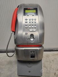 TELEFONO pubblico Telecom con Gettoniera