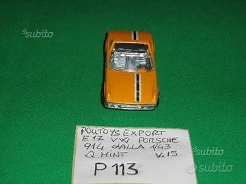 Politoys E17 VW Porsche 914 1/43 gialla