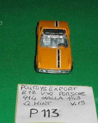 Politoys E17 VW Porsche 914 1/43 gialla