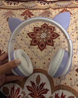 LED Cat Ear Wireless Bluetooth Headphones