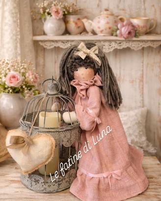 Bambola artigianale shabby chic – pezzo unico