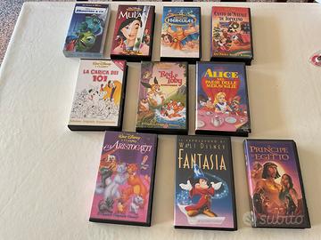 Vhs lotto 10 videocassette Disney Topolino ecc