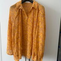Maglia blusa camicia Mango giallo senape