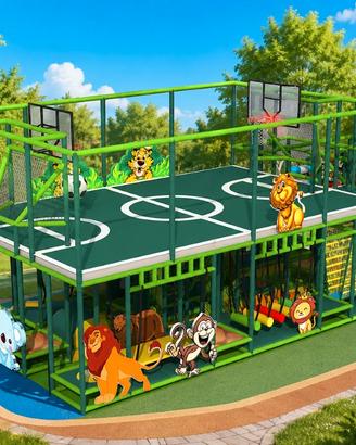 Playground con Campetto Trigioco per Parchi Gioco