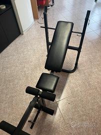 Panca regolabile con leg curl/extension