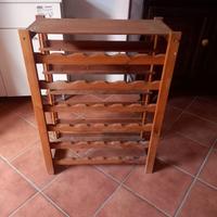 cantinetta portabottiglie in legno