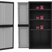 armadio in resina da esterno 90x54x180 cm NUOVO