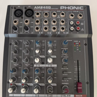 Mixer PHONIC AM240D 2-MIC/LINE 4-ST