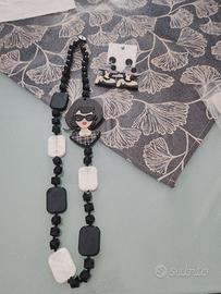 Completo collana più orecchini
