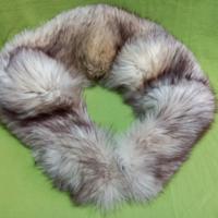 Collo di pelliccia vintage in volpe argentata 1975