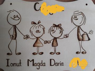Targhette famiglia personalizzate 