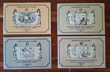 Numismatica Lotto 4 Folder Monete Argento