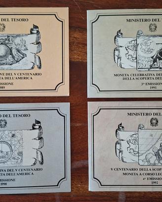 Numismatica Lotto 4 Folder Monete Argento