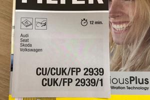 Filtro abitacolo Mann-Filter (CU/CUK/FP 2939) – Gr