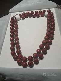 collana diaspro rosso