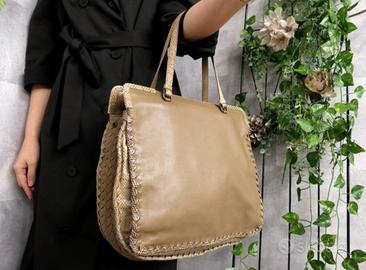 Borsa Bottega Veneta pitone intrecciato