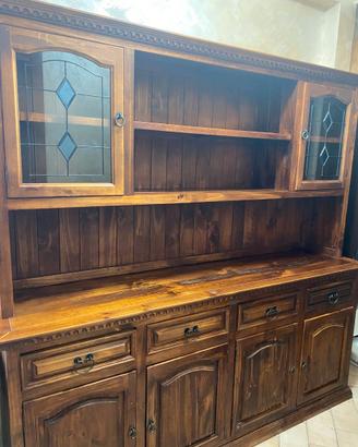 Credenza stile arte povera in legno massello 